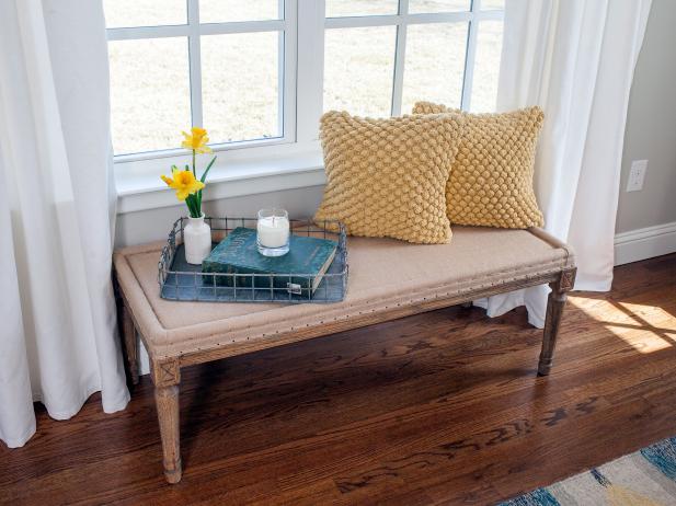 Bench Yellow Pillows Idea